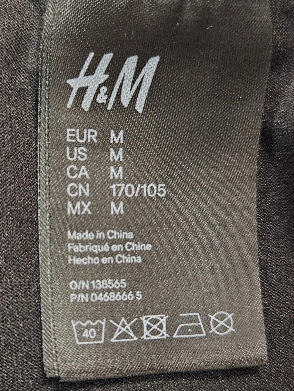 H&M Black Bikini Set Size M Cross Back Logo Strap Two Piece Swimsuit NWOT
